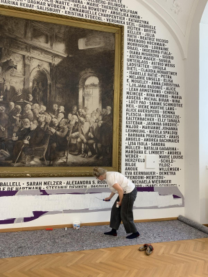 Permanente Intervention zur Kontextualisierungdes Gemäldes 